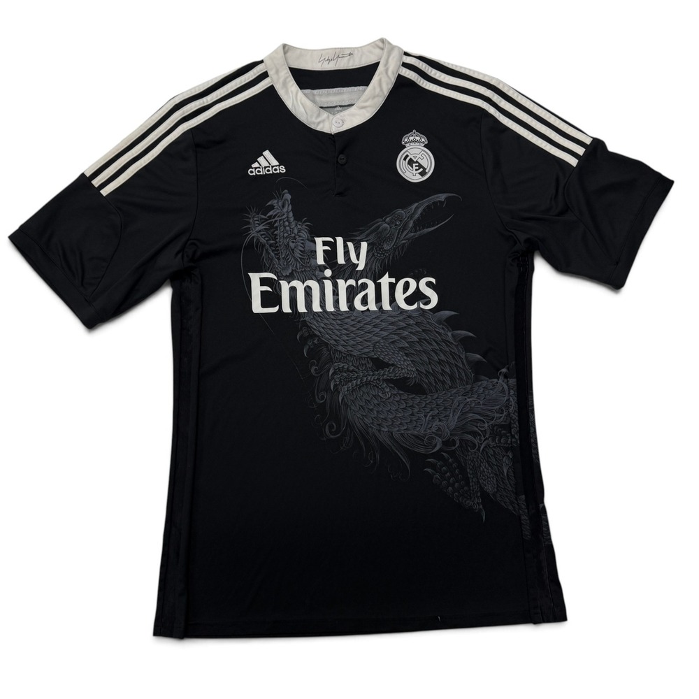 Adidas Real Madrid 2014-15 Yohji Yamamoto Dragon Third Jersey Black Mens XL